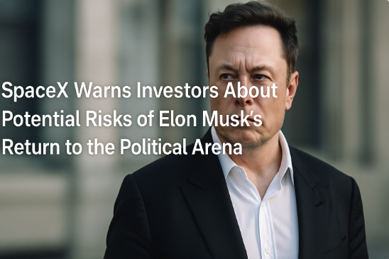 SpaceX Warns Investors About Potential Risks of Elon Musk's Return to the Political Arena